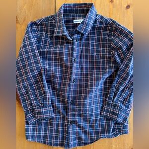 Mayoral Navy Blue Plaid 24M Shirt